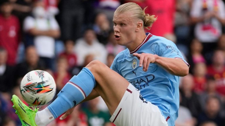 Manchester City striker Erling Haaland