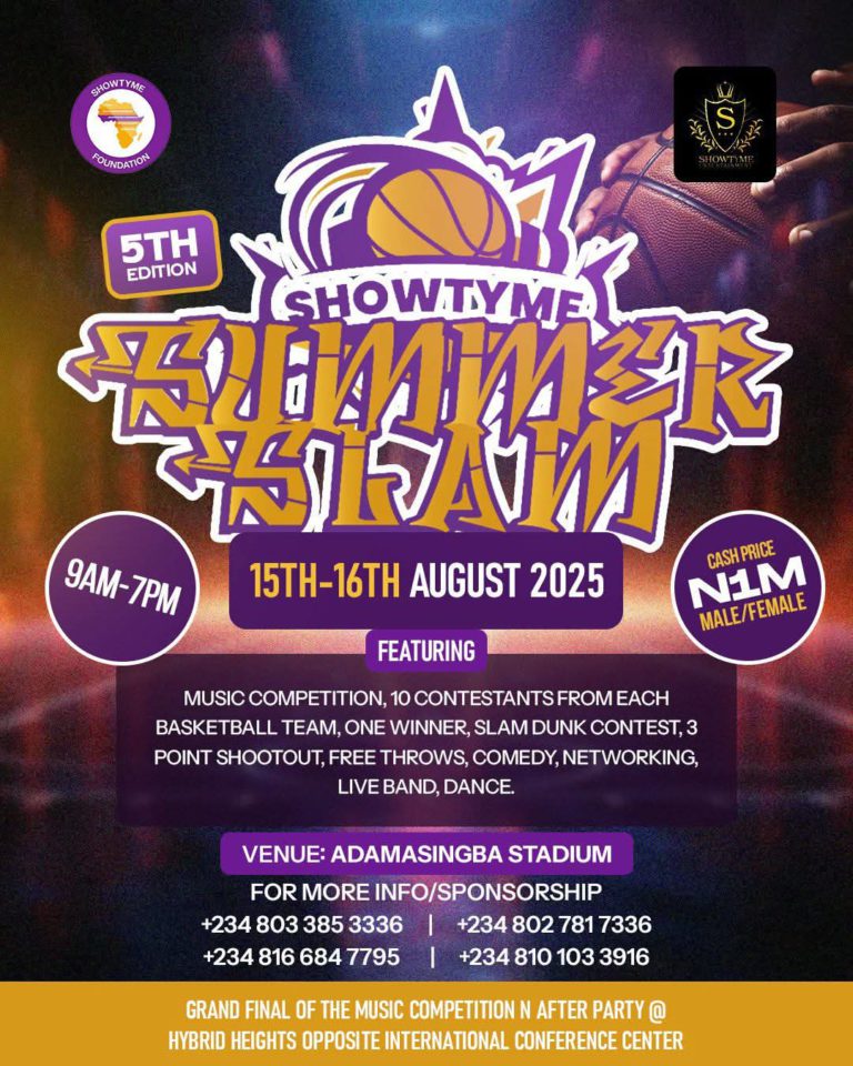 Showtyme Summer Slam 5.0 Set to Elevate Basketball and Entertainment in Ibadan